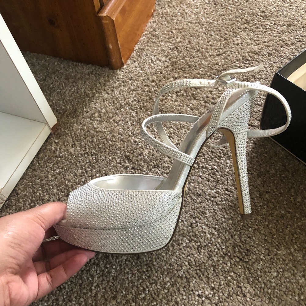 L. Miller Silver Heels